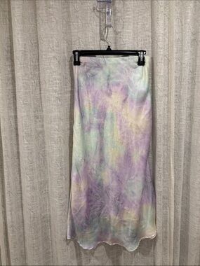 Urban Outfitters Pastel Tie-Dye Maxi Skirt in Lavender, Mint & Cream